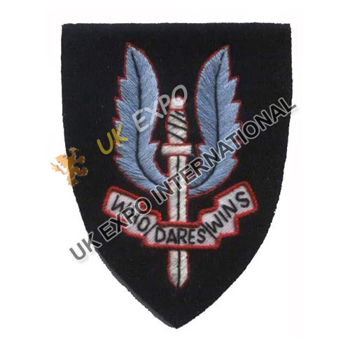 WW2 British SAS Cloth Cap Badge
