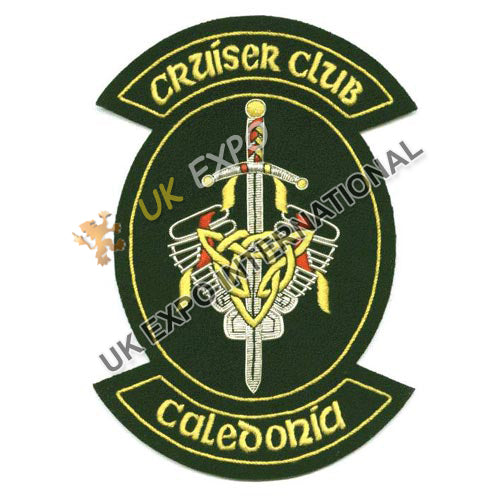 Cruiser Club Caledonia Machine Embroidered Patch