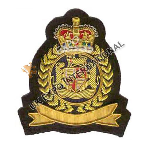 Hand Embroidered Bullion Wire Blazer Badge