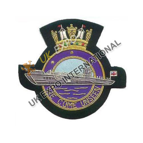 Royal Navy Submarine Service Blazer Badge We Come Unseen Naval Military Uniform Crest Patch