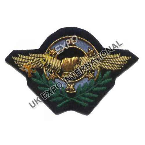 Gold Bullion Wire Wings Central Eagle Patch