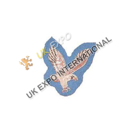 British Army Air Corps (AAC) Silver Eagle Embroidered Badge
