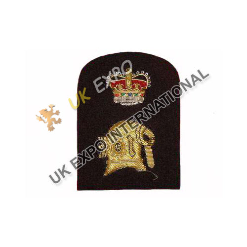 Royal Navy Petty Officer Diver Rank Gold Embroidery Badge