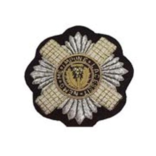 Hand Embroidered Bullion Wire Scots Guards Blazer Badge
