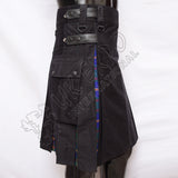 Decent Black Hybrid With US Marine Tartan Utility Kilt
