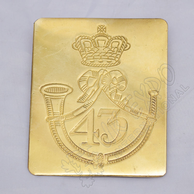 43rd Crown Bugle Brass Chest Plate