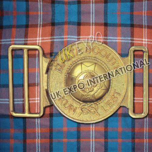 Malta Scouts Brass Polished Belt Buckle