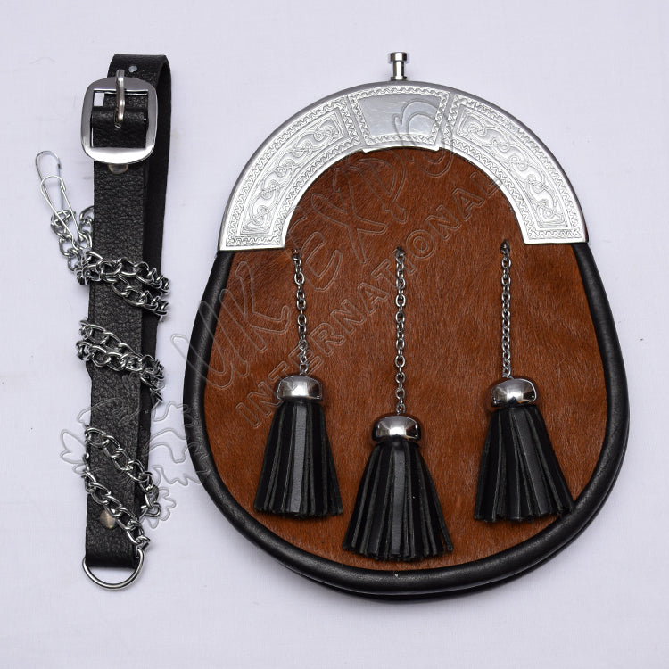 Brown Seal Skin Full Dress Sporran