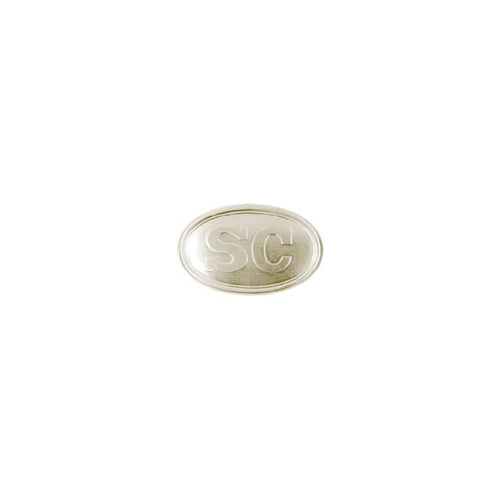 South Carolina SC Oval Brass Belt Buckle