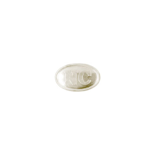 North Carolina NC Oval Brass Belt Buckle