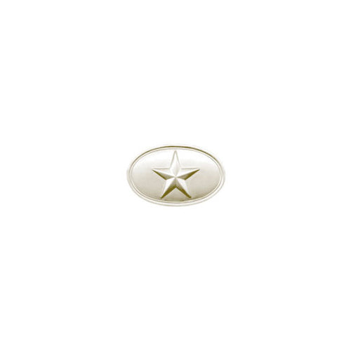 Texas Oval Brass Star Buckle