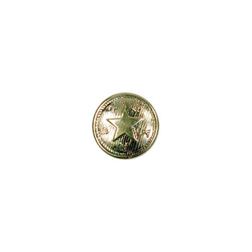 Texas Star Brass Double Piece Buttons