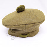 Canadian Khaki Military Bonnet With Khaki Pom Pom