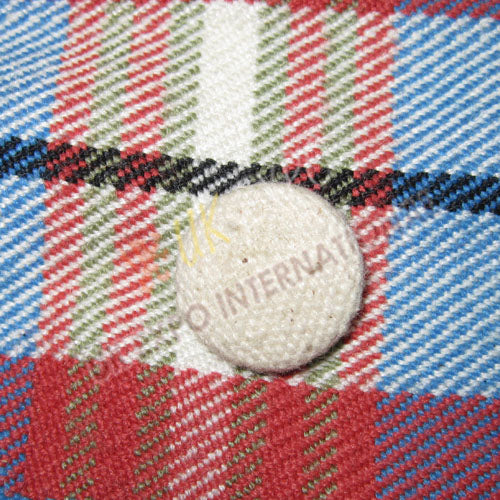 Canvas Fabric Off-White Buttons