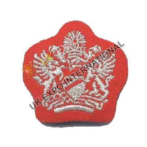 Mess Kit Badge WO1 Red British Machine Embroidered Insignia Arm Cap