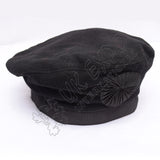 Cawbain Plain Hats Black Color
