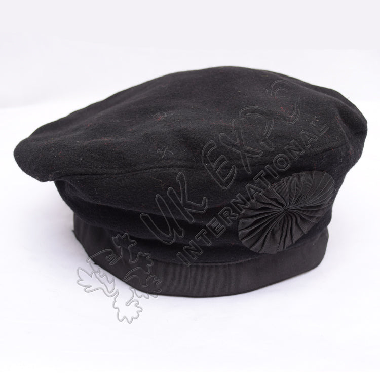 Cawbain Plain Hats Black Color