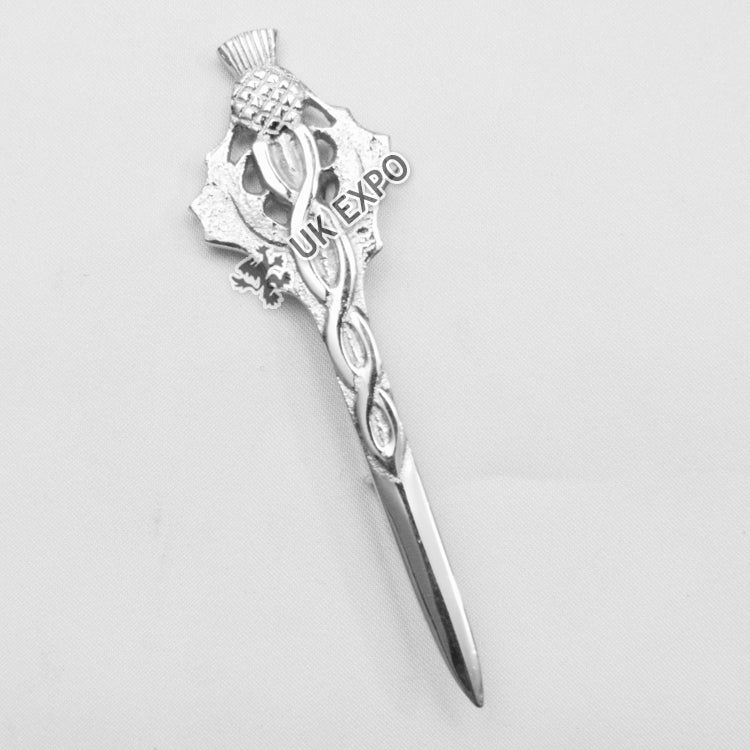 Celtic and Thistle Kilt Pin