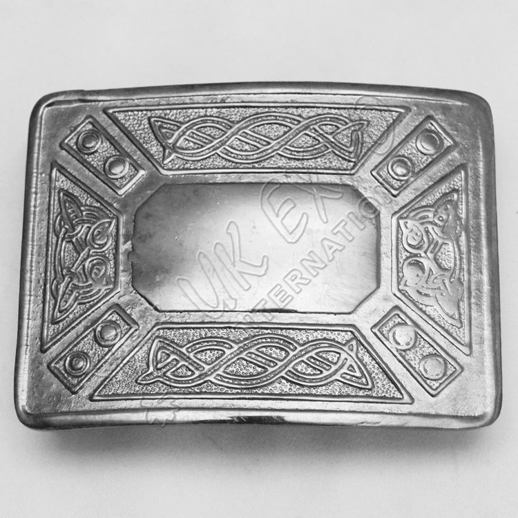 Celtic Design Chrome Buckle