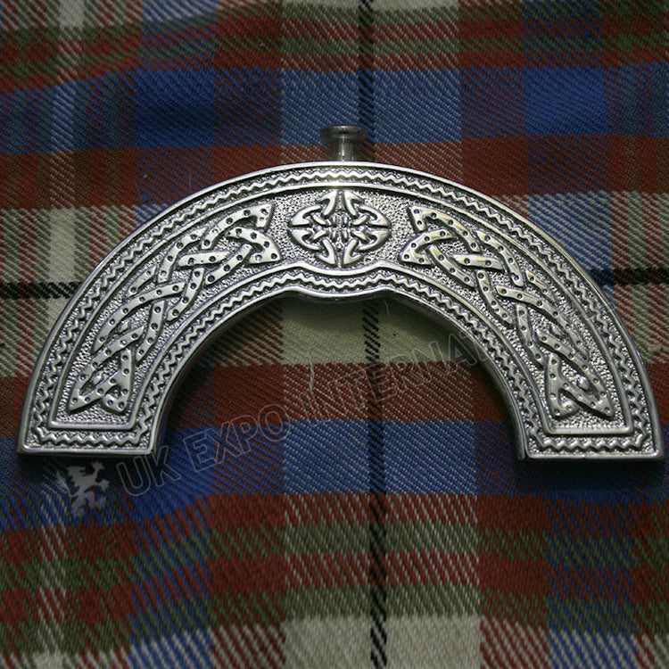 Celtic Knot Chrome Cantle