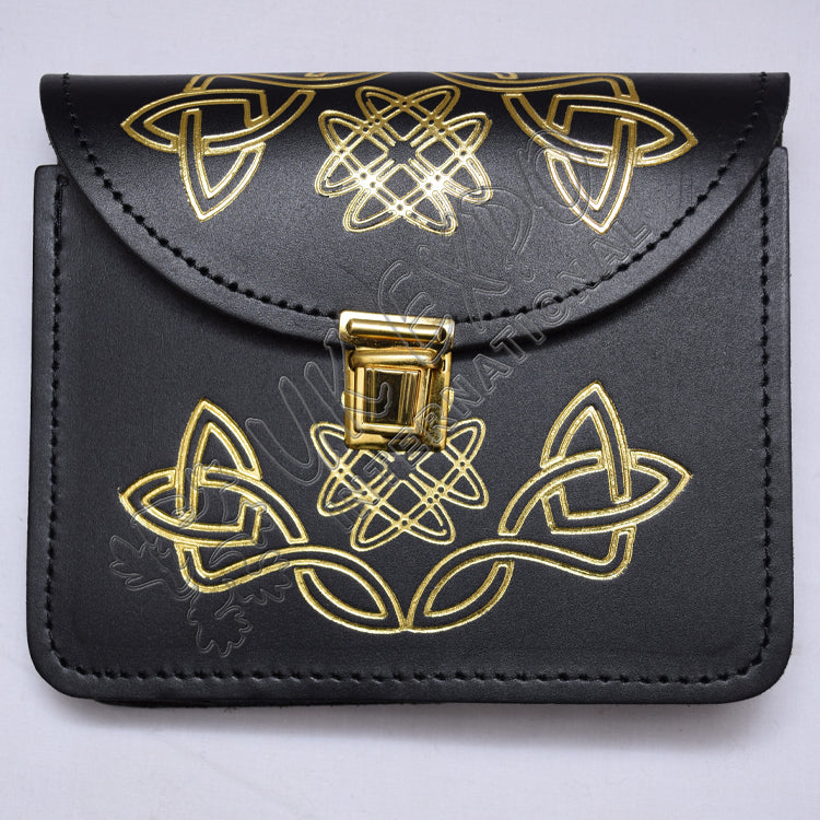 Gold Embossed Celtic Pouch