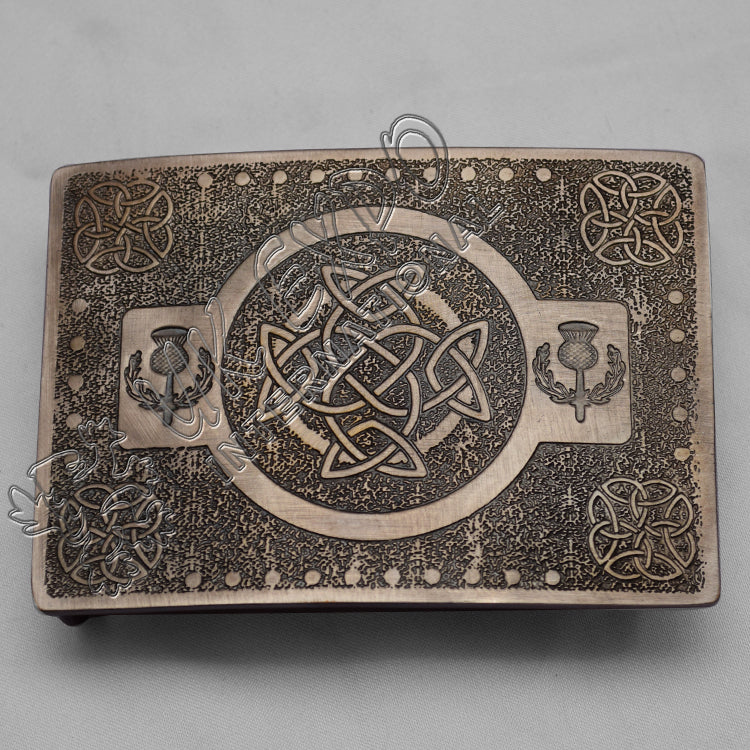 Celtic Round With Thistle Buckle Antique Buckle