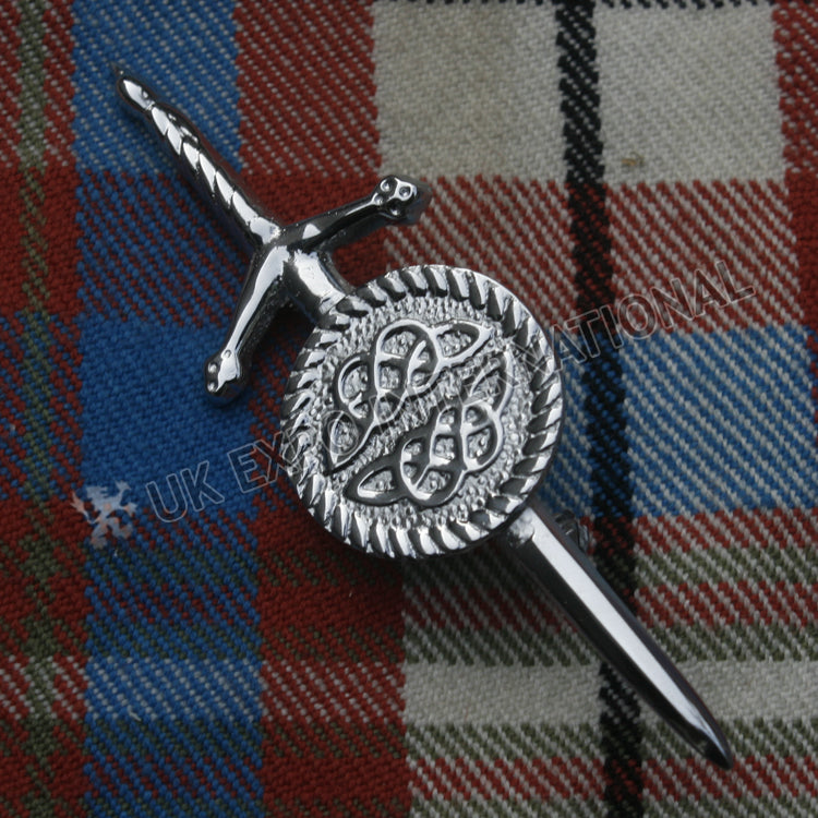 Celtic Shield Scottish Sword Kilt Pin