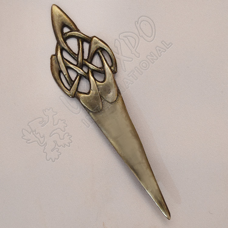 Celtic Swirl Kilt Pin Antique Finish