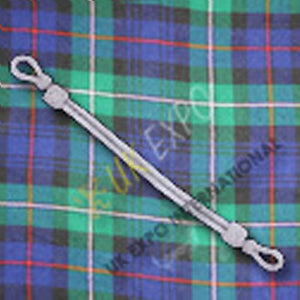 Military Officer Silk Mylar Silver Cap Chin Cord
