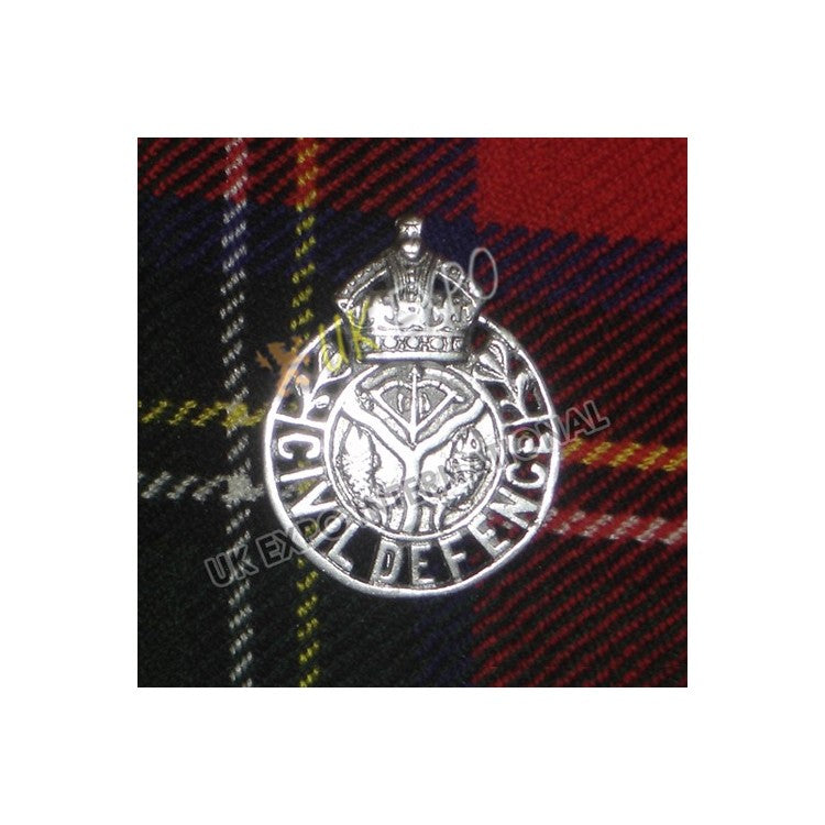 Civil Defence Metal Badge