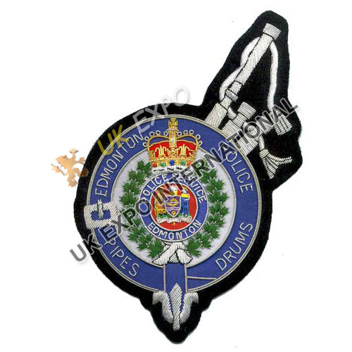 Edmonton Police Pipes & Drums Crest Badge