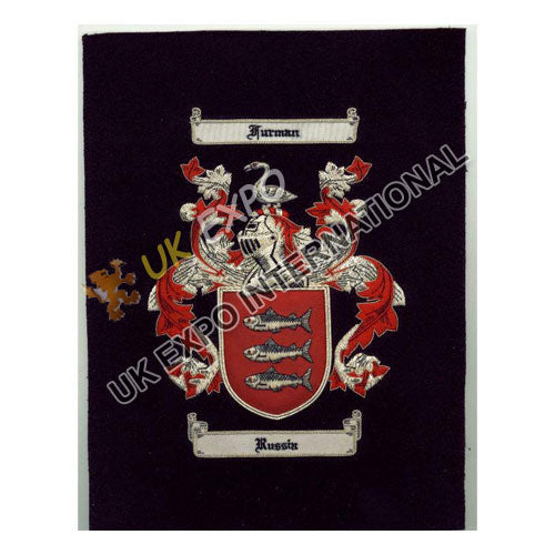 Furman Family Crest Embroidered Patch
