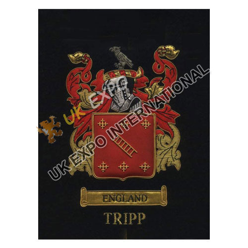 Tripp Family Coat of Arms Embroidered Patch