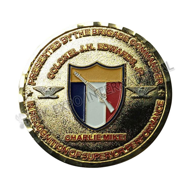 Colonel J.H. Edwards JR. Charlie Mike Commemorative Coin