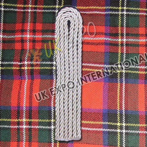 White Black Cord Shoulder Epaulette