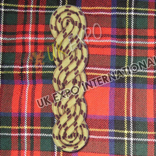 Yellow Brown Dots Cord Shoulder Epaulette