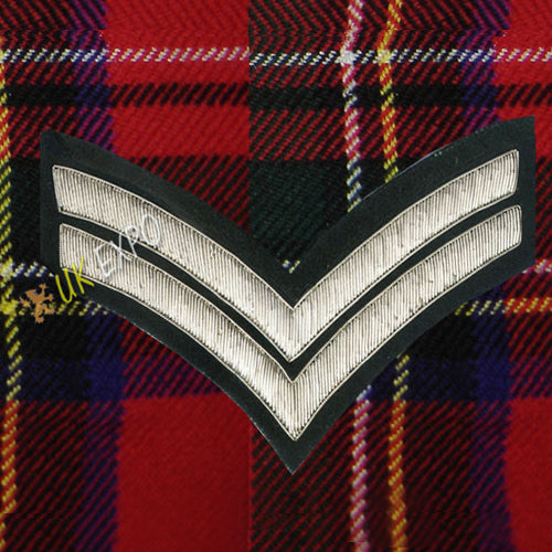 2 Stripe Silver Bullion Corporal Chevron