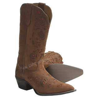 Snip Toe Cowboy Genuine Leather Western Fashion Boots