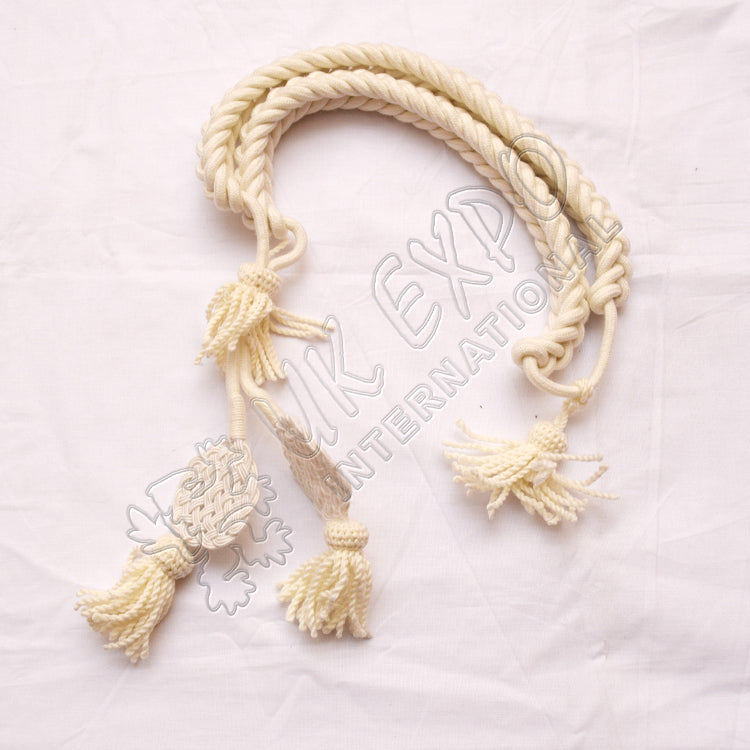 Cream Grenadier Military Uniform Silk Cord