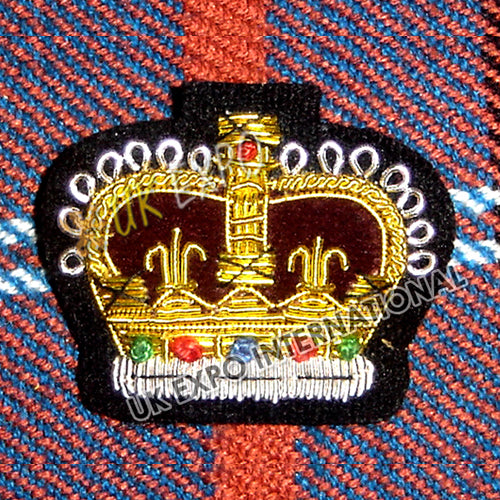 Hand Embroidered Royal Crown Patches