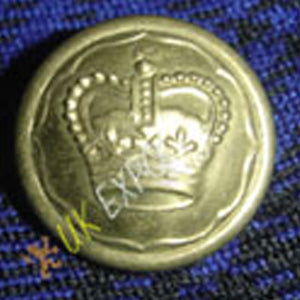 Crown Design Brass Buttons