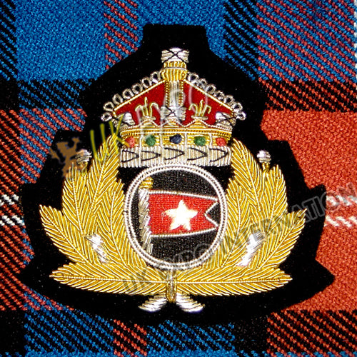 RMS Titanic White Star Line Officer Cap Badge Patch