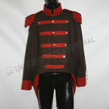 European Dark Brown Military Uniform Coat