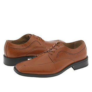 Bruno Marc Mens Dress Brown Square Toe Lace Up Oxford Style Shoes
