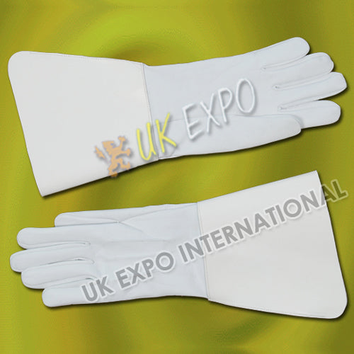 Drum Major Gloves White leather