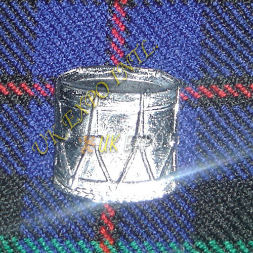 Drum  Chrome Metal Badge