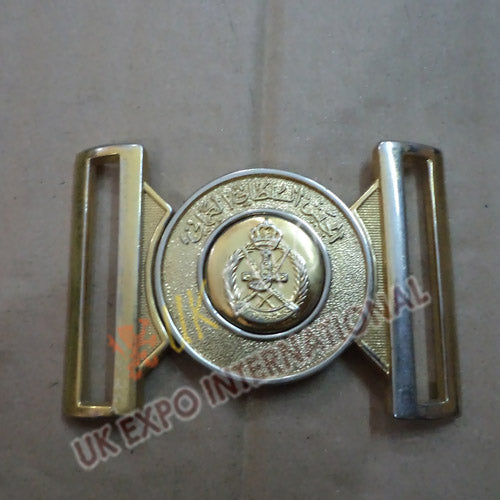 Dubai Police Belt Gold Buckle