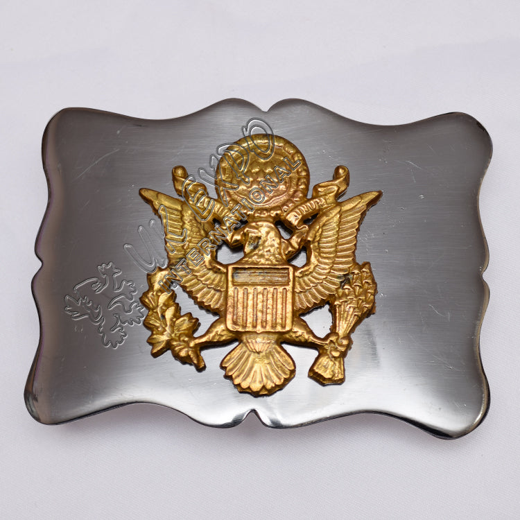 Eagle Gold Police Buckle With Chrome Finish