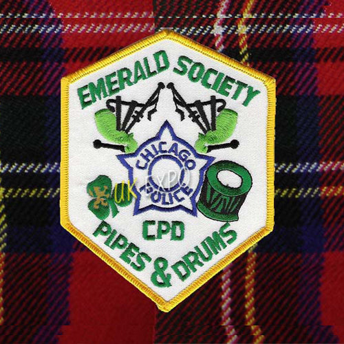 Chicago Police Department Emerald Society Pipes and Drums Patch