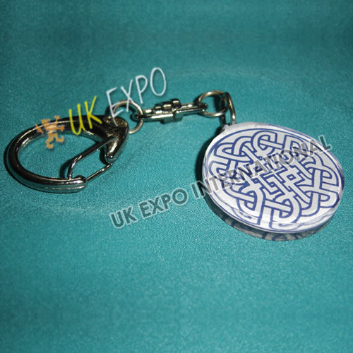 Eternity Knot Double Side Printed Key Chain